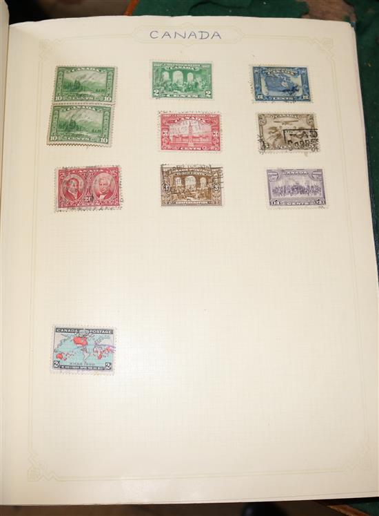 STAMPS, B-T, inc Canada, S Africa, Switzerland etc & USA, early to 1970s (2 albums)